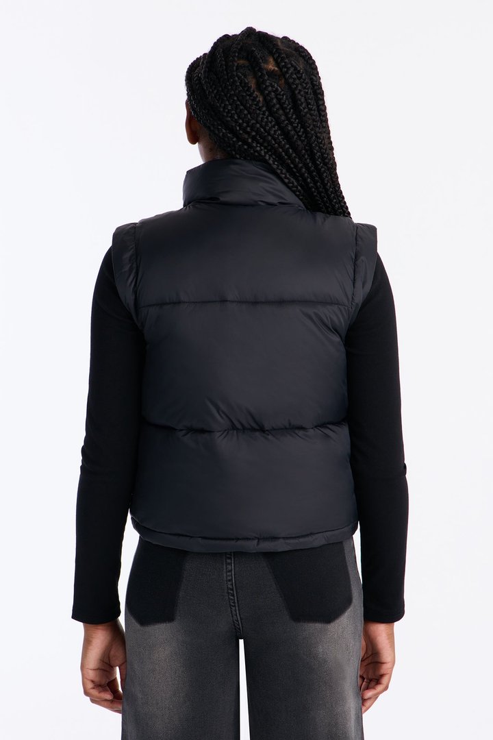 Mini Leave It To Me Puffer Vest - Black