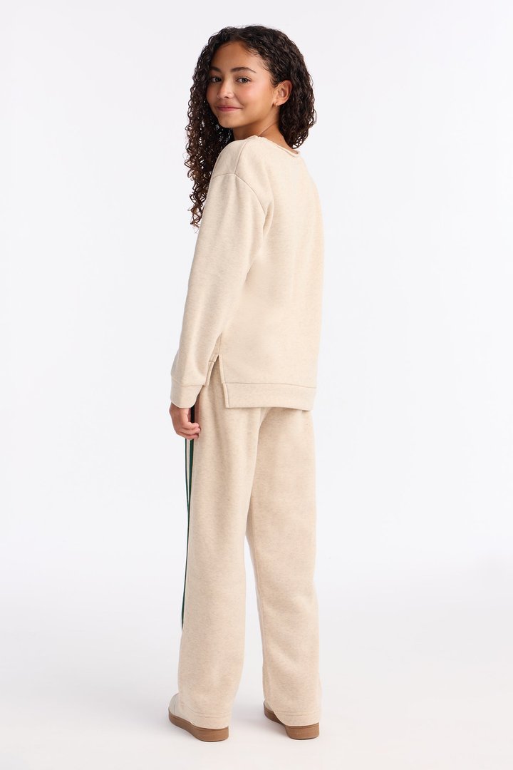 Mini Eighty Seven Fleece Pant Set - Oatmeal