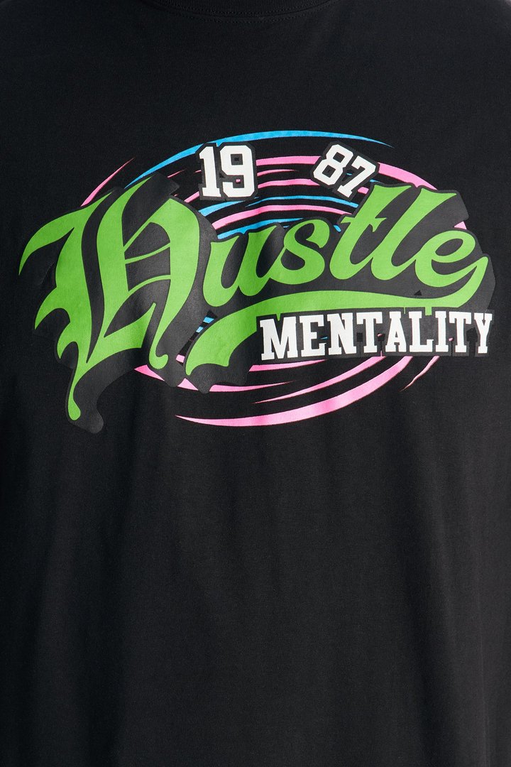 Hustle Mindset Short Sleeve Tee - Black