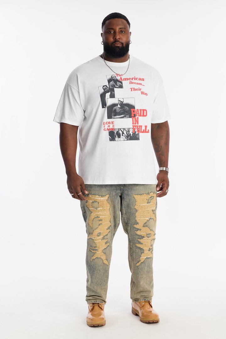 Straight Walk It Off Rip And Repair Jean - Vintage Wash