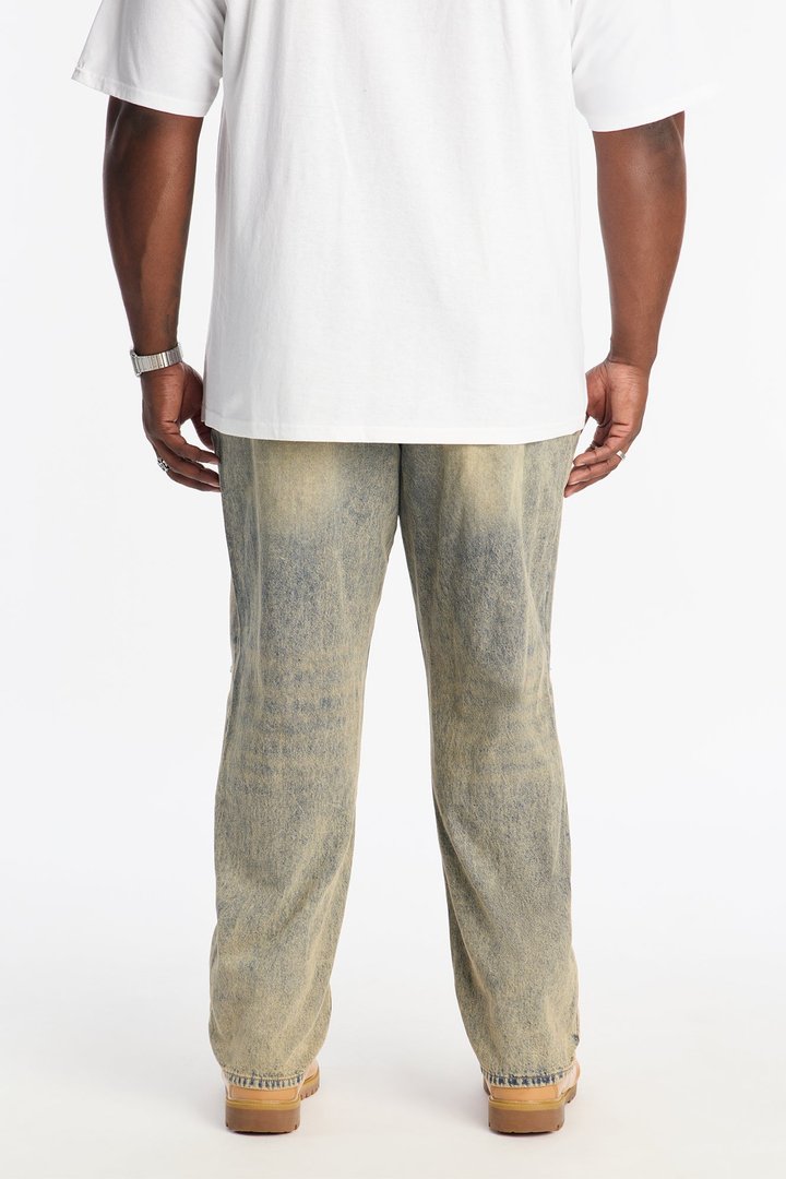 Straight Walk It Off Rip And Repair Jean - Vintage Wash