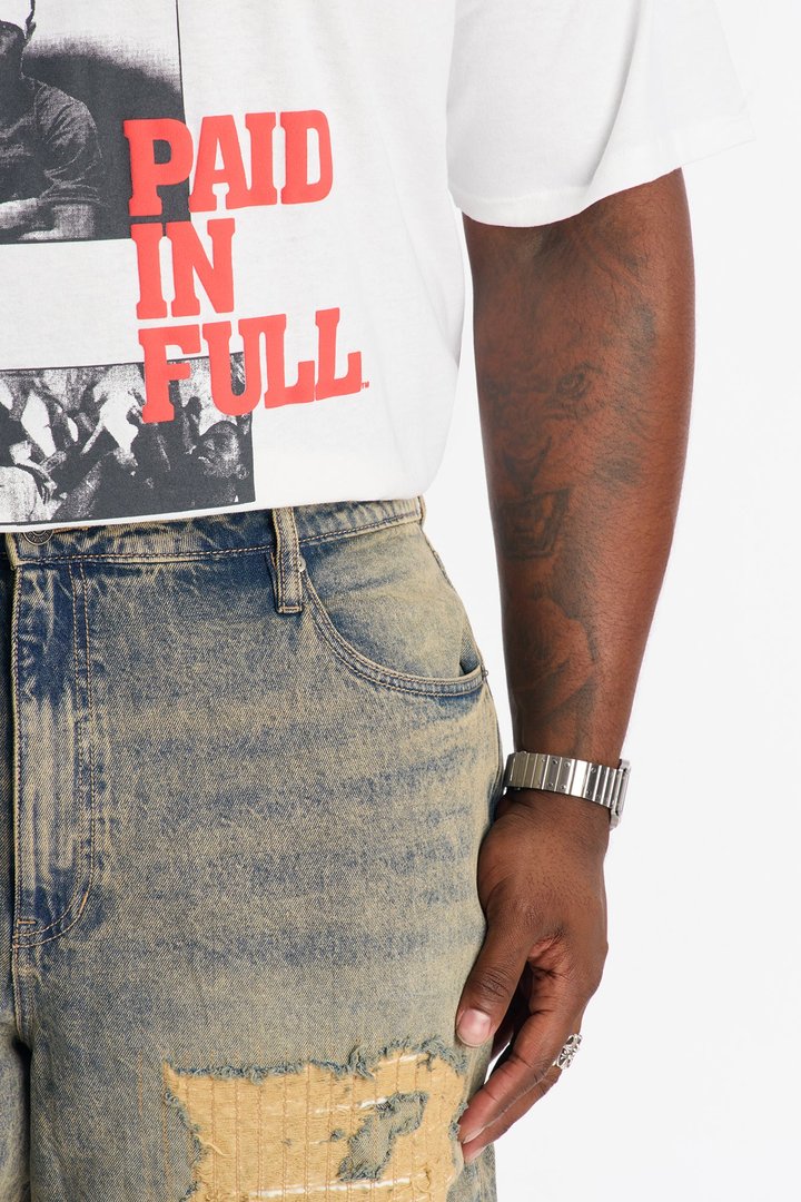 Straight Walk It Off Rip And Repair Jean - Vintage Wash