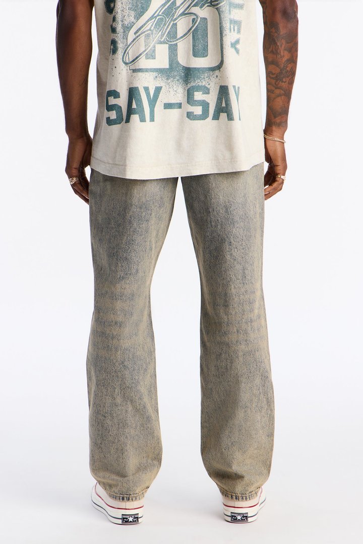 Straight Walk It Off Rip And Repair Jean - Vintage Wash