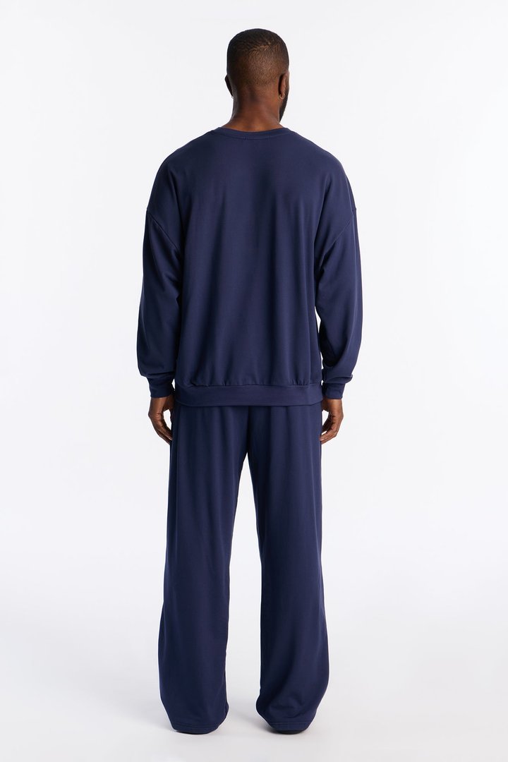 Off Duty Lounge Fleece Set - Navy