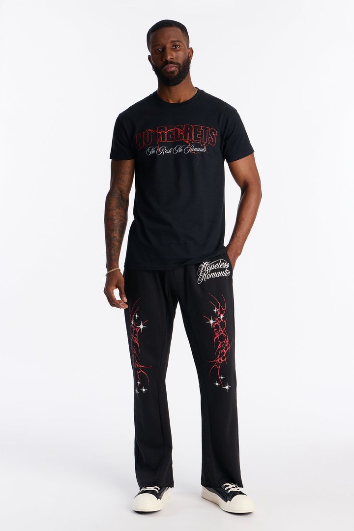 Hopeless Romantic Sweatpants - Black