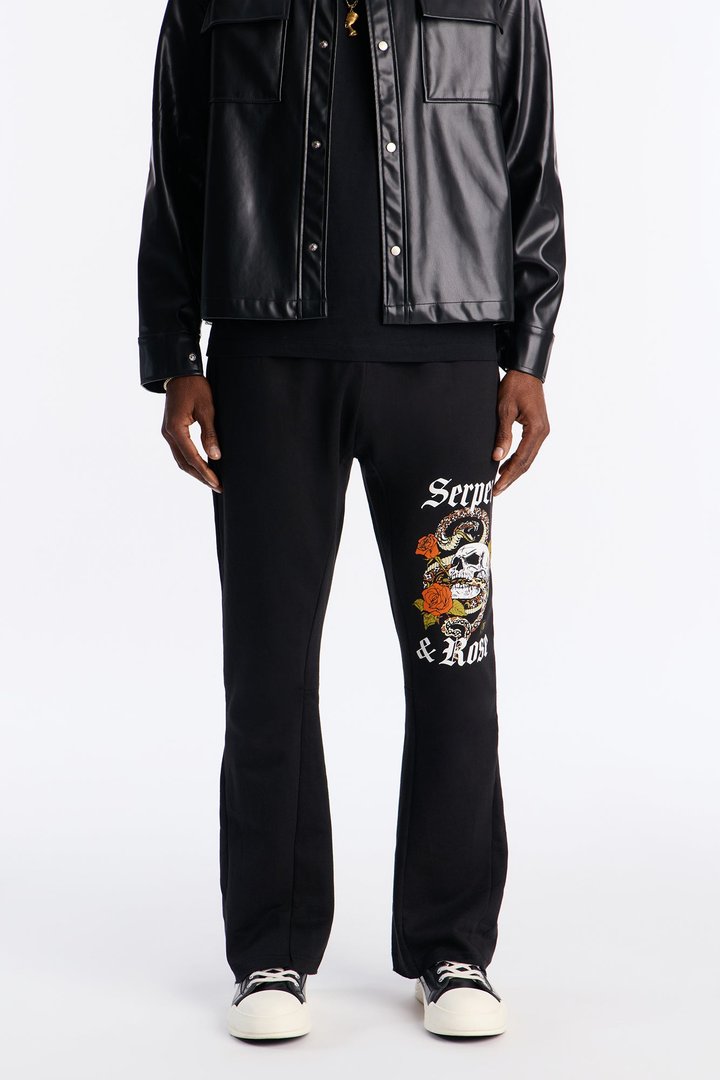 Serpent And Rose Sweatpants - Black