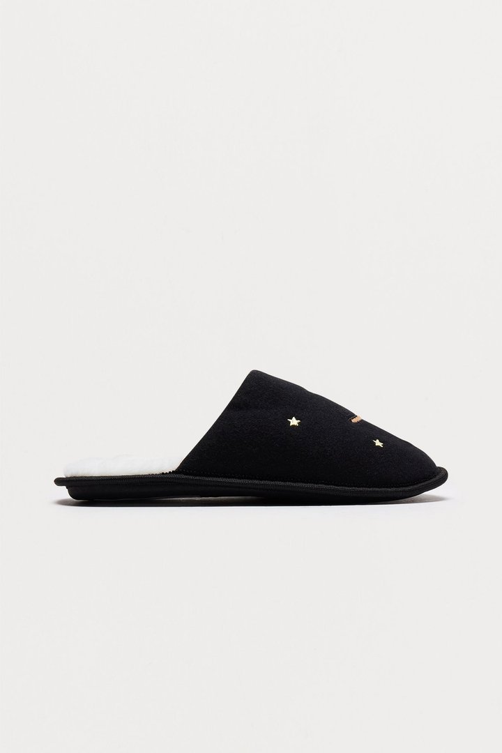 Puppy Love Slippers - Black