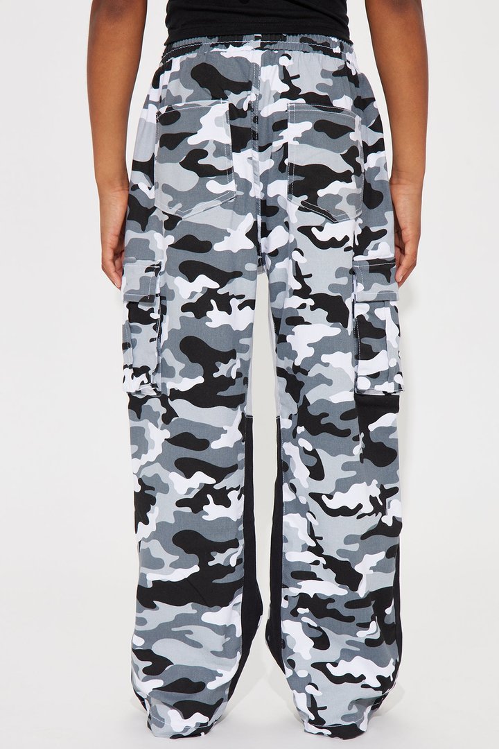 Mini Rod Camo Print Cargo Twill Pant - Camouflage