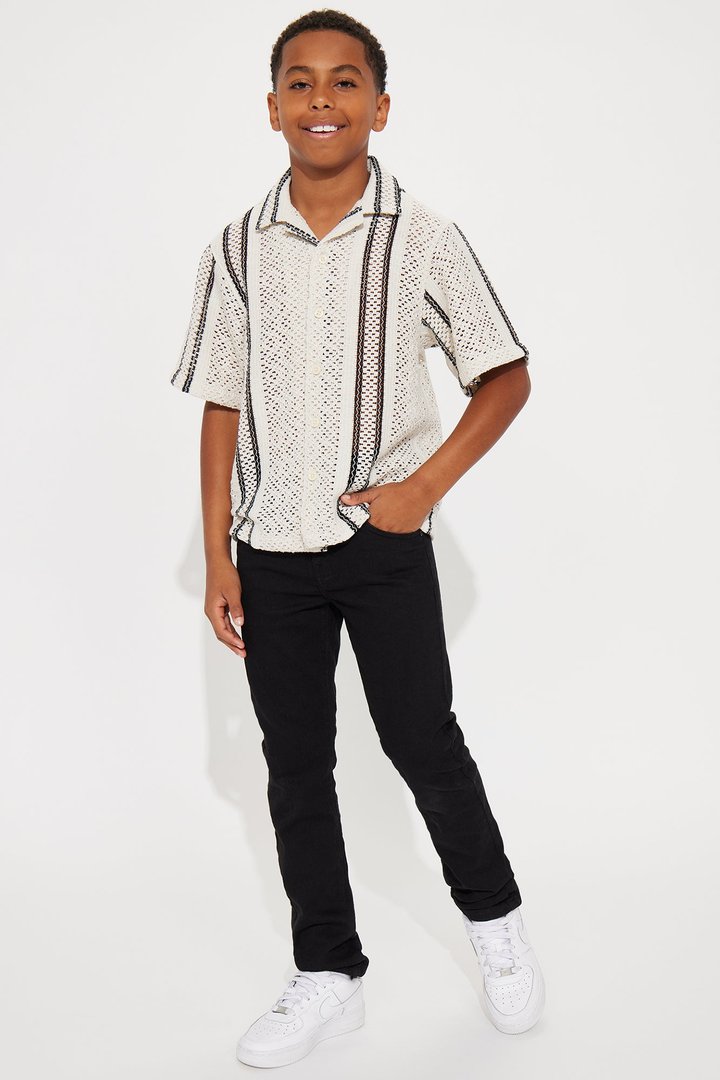 Mini Flashbacks Shirt - White/Black