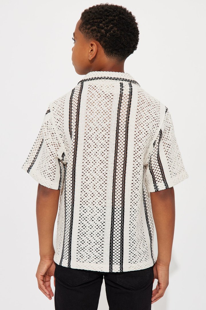 Mini Flashbacks Shirt - White/Black