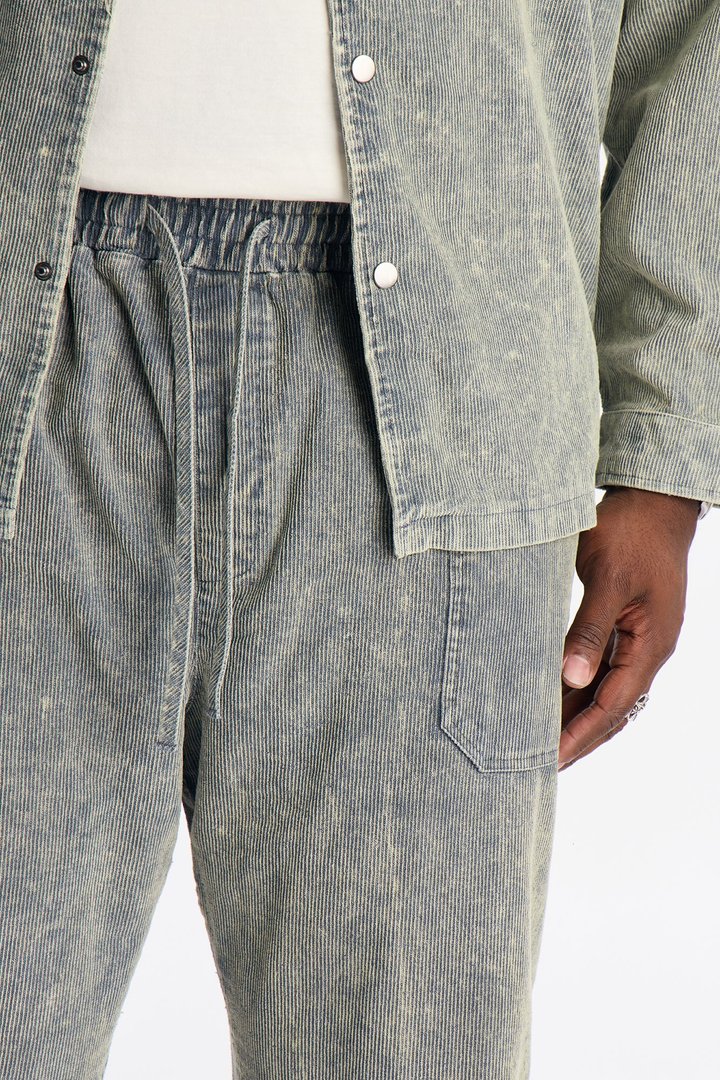 Straight Chi Town Corduroy Pant - Blue Wash