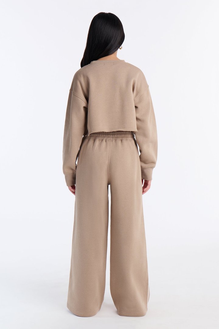 Mini Almost The Weekend Pant Set - Taupe