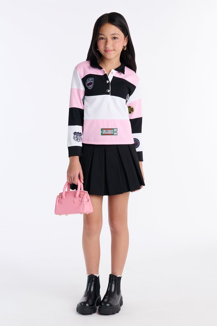 Mini Stay Flawless Long Sleeve Shirt - Pink/combo