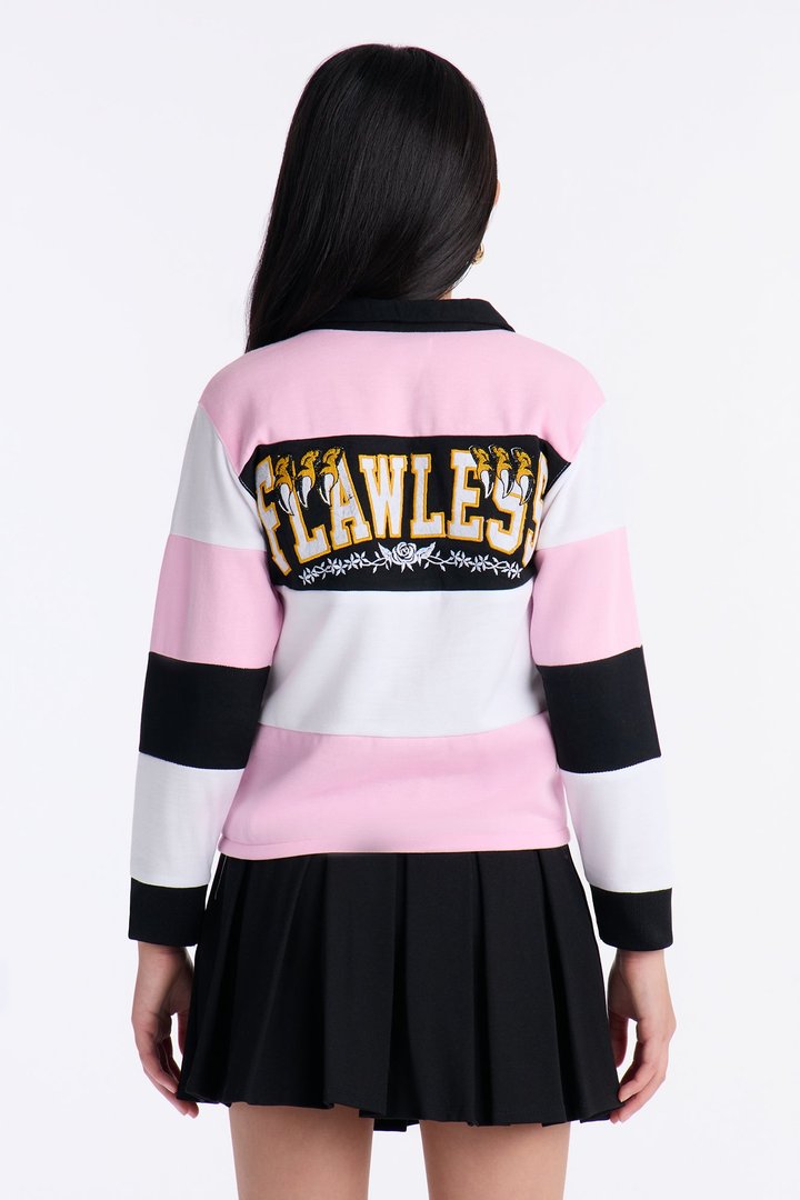 Mini Stay Flawless Long Sleeve Shirt - Pink/combo