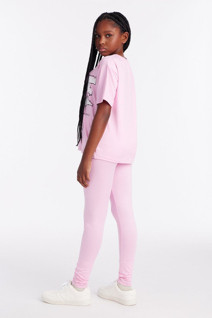 Mini Remember To Love Yourself Legging Set - Pink
