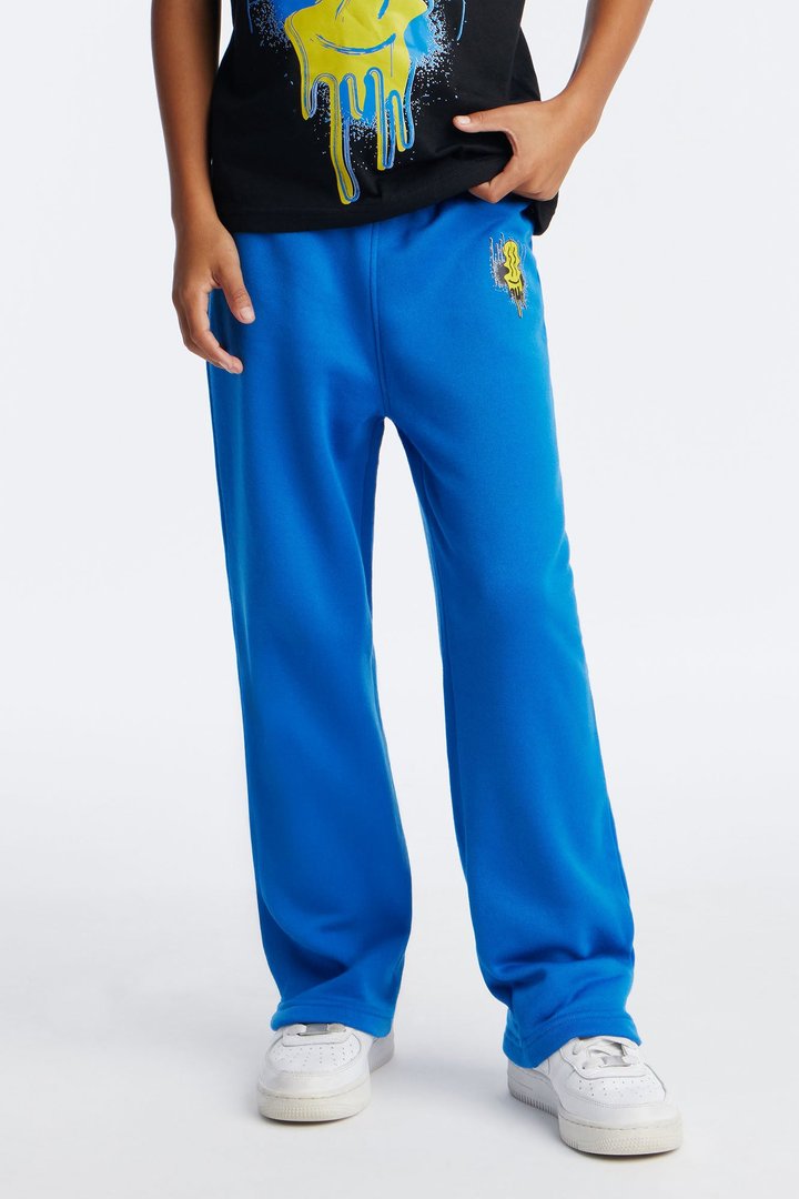 Mini Smile Straight Leg Pant Set - Black/combo