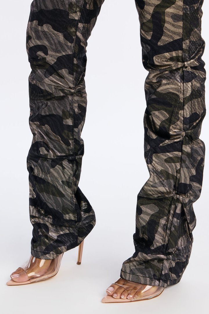 His Headliner Camo Stacked Jeans - Camouflage
