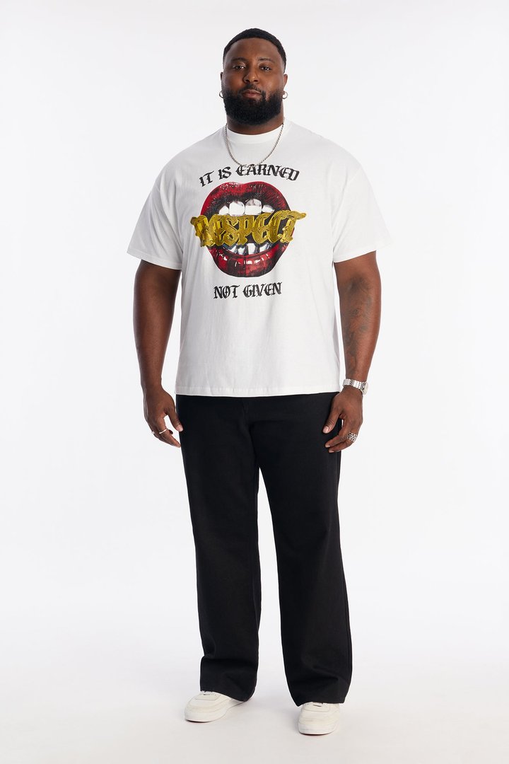 Respect Is Earned Short Sleeve Tee - White