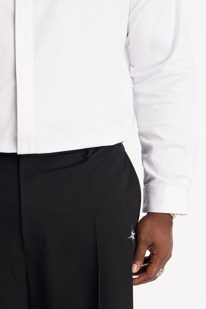 Straight Star Marker Trouser - Black