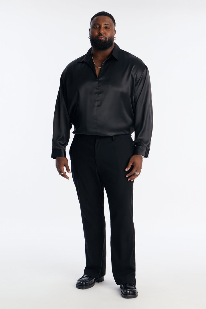 Relaxed Luxe Lumina Easy Flow Shirt - Black