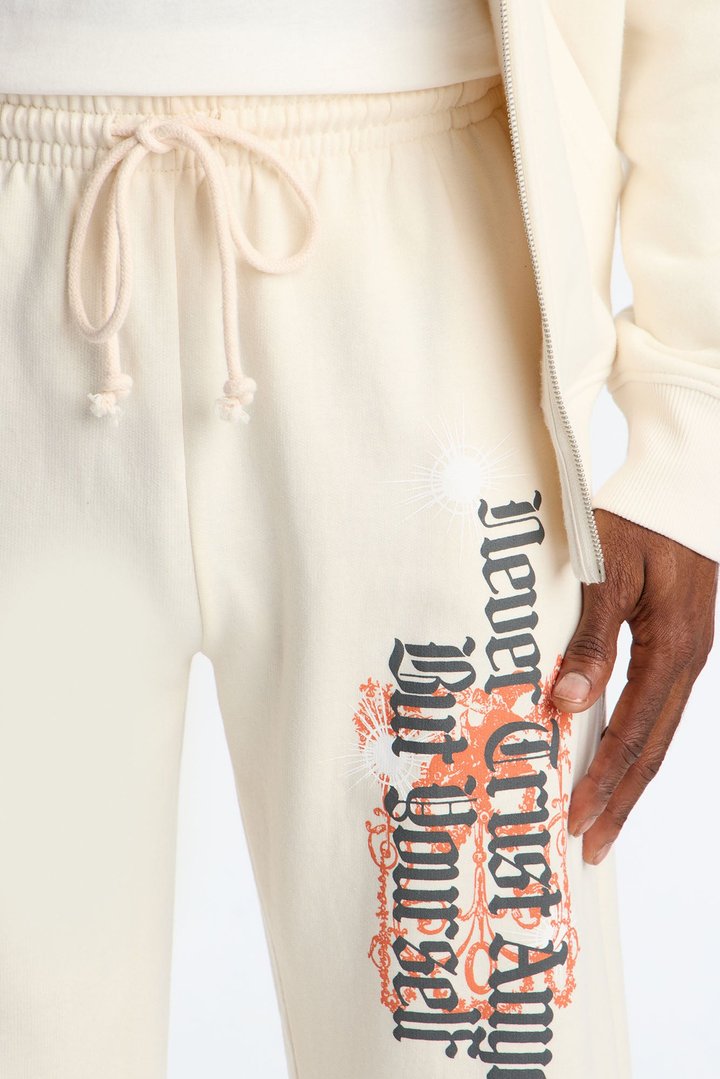 Only Trust Myself Sweatpants - Cream