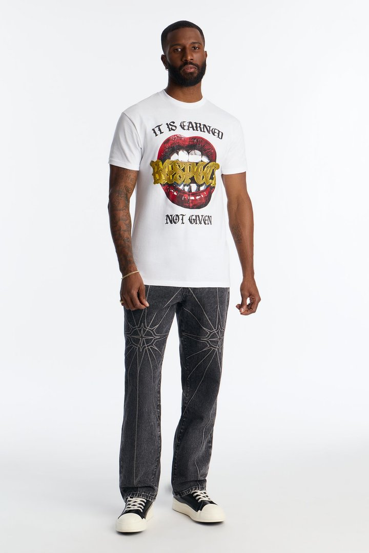 Respect Is Earned Short Sleeve Tee - White