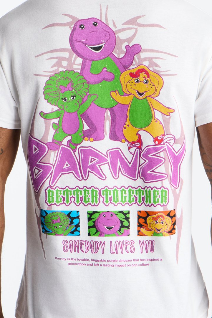 Barney And Friends Short Sleeve Tee - White