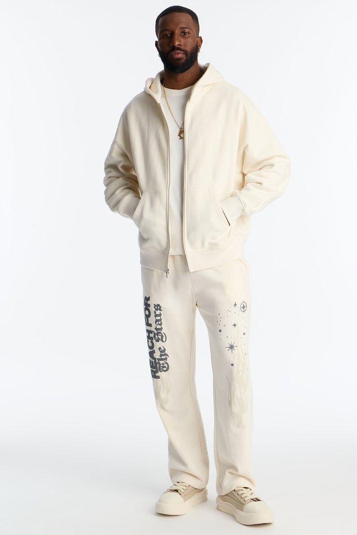 Reach For The Stars Sweatpants - Cream