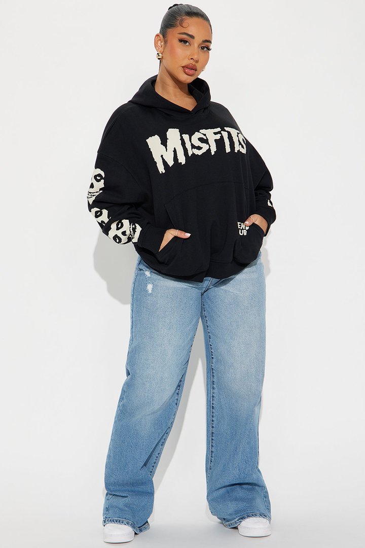 Misfits Skull Hoodie - Black