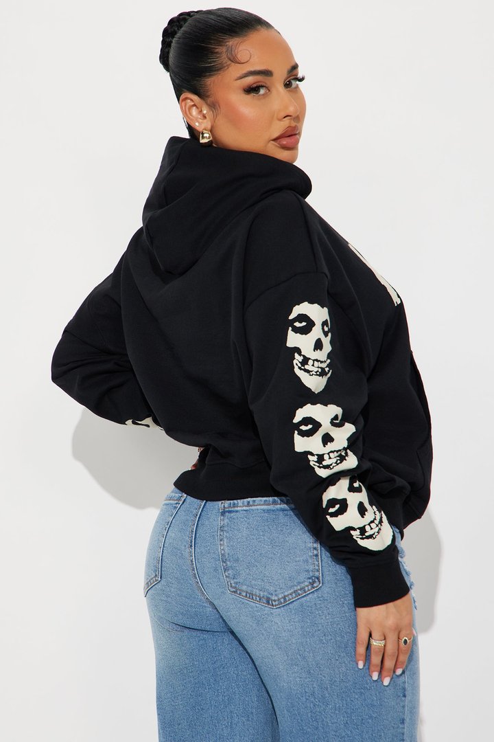 Misfits Skull Hoodie - Black