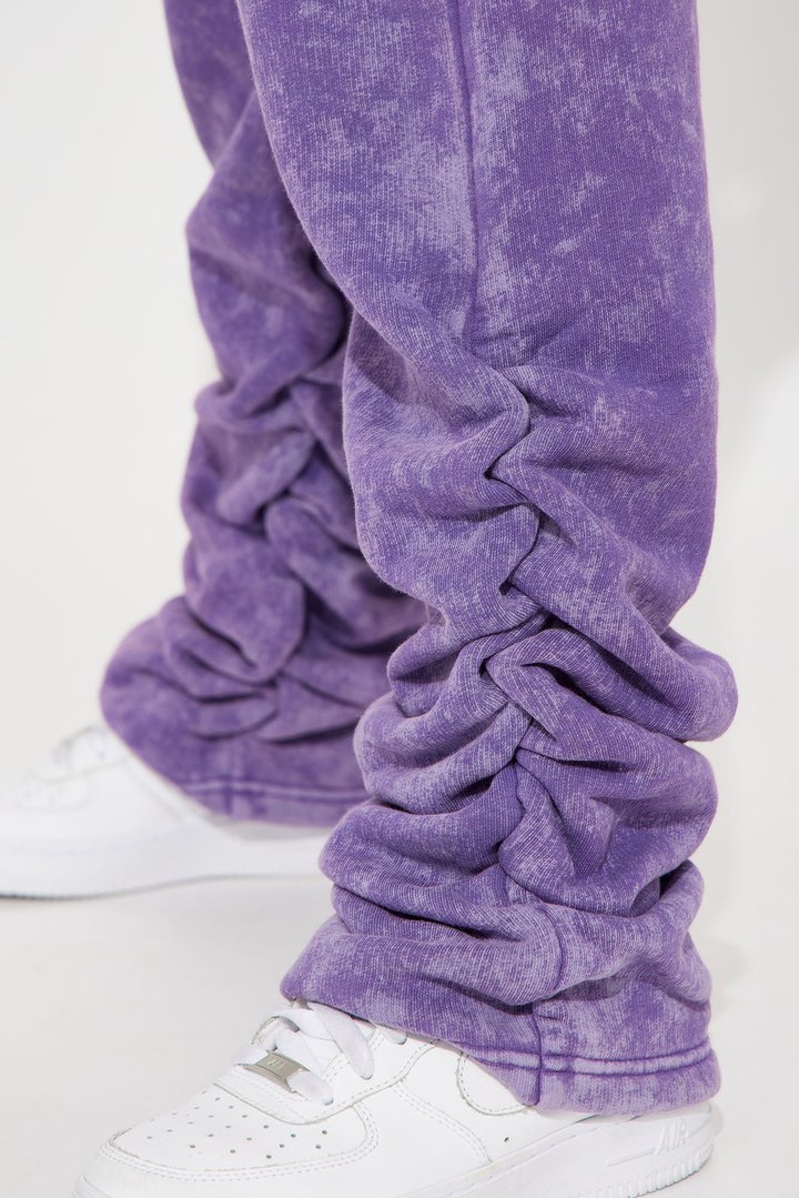 Mini My Time Mineral Wash Jogger Set - Purple