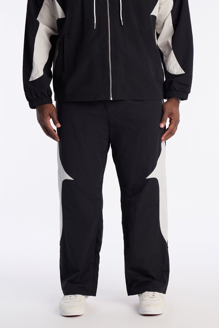 Straight Aura Coded Track Pant - Black