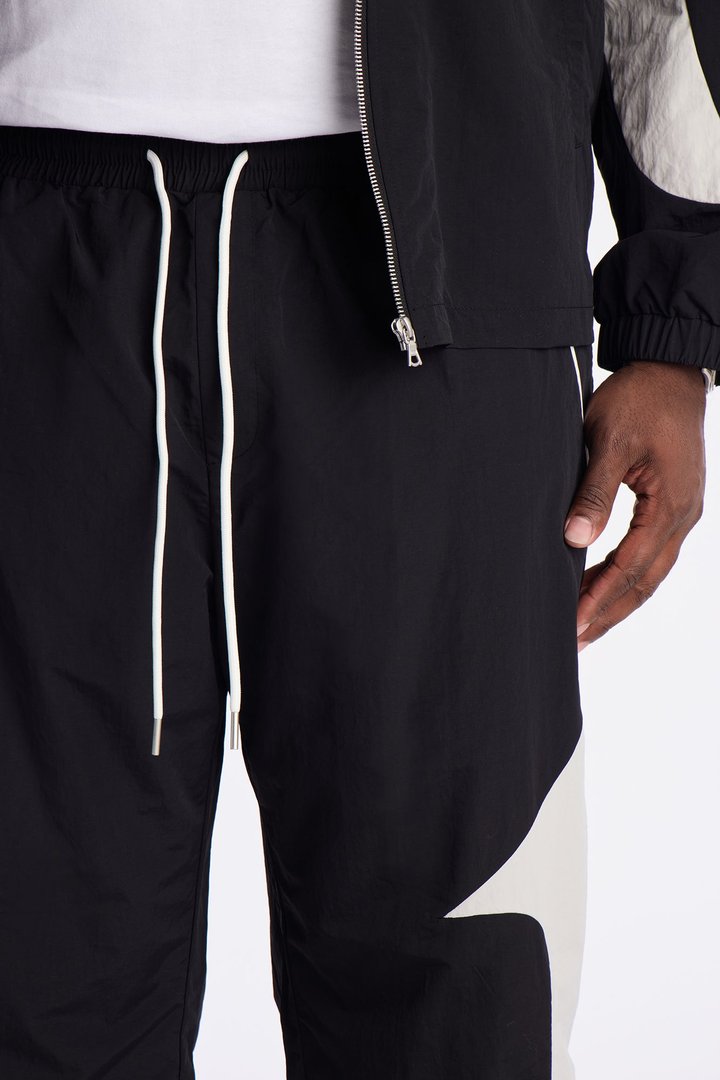 Straight Aura Coded Track Pant - Black