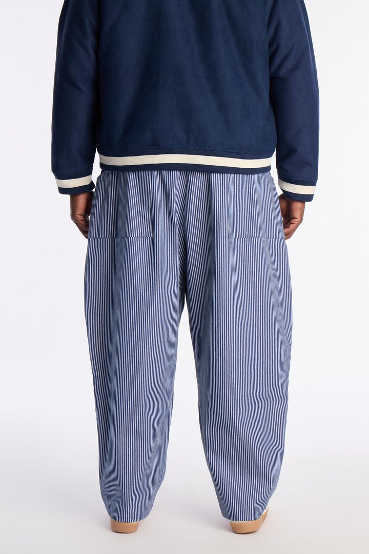 Balloon Fit Tokyo Drift Striped Pant - Blue