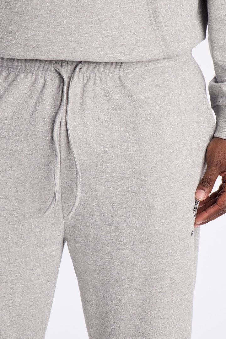 Chase Luck Embroidered Sweatpants - Heather Grey