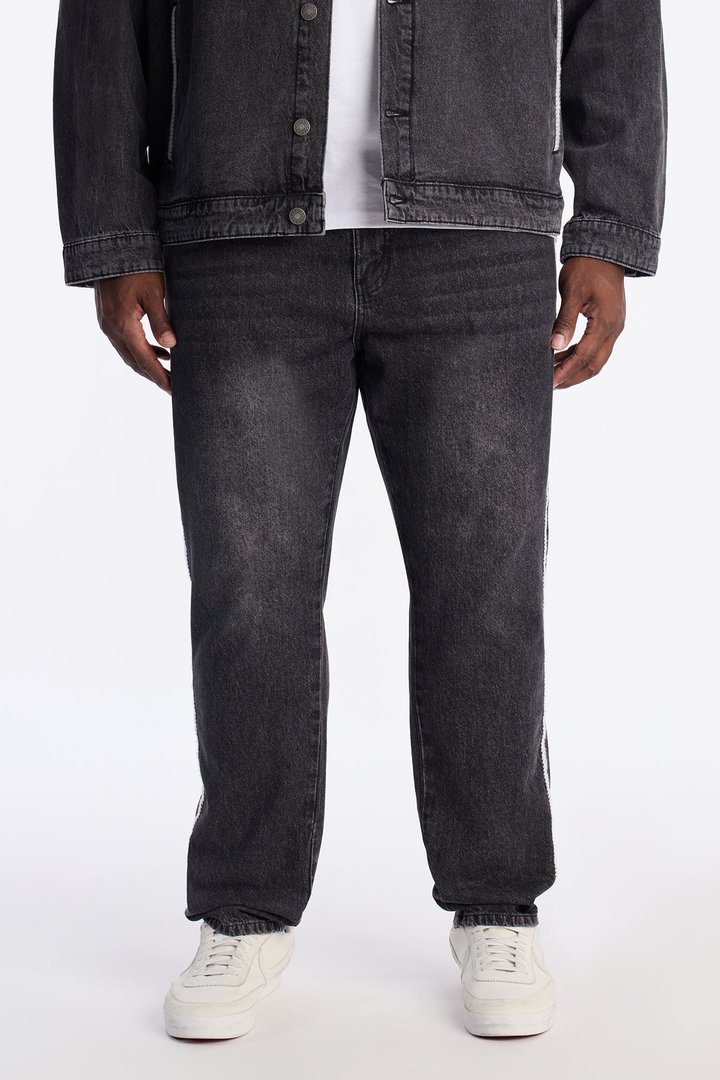 Slim Crochet Jean - Black Wash
