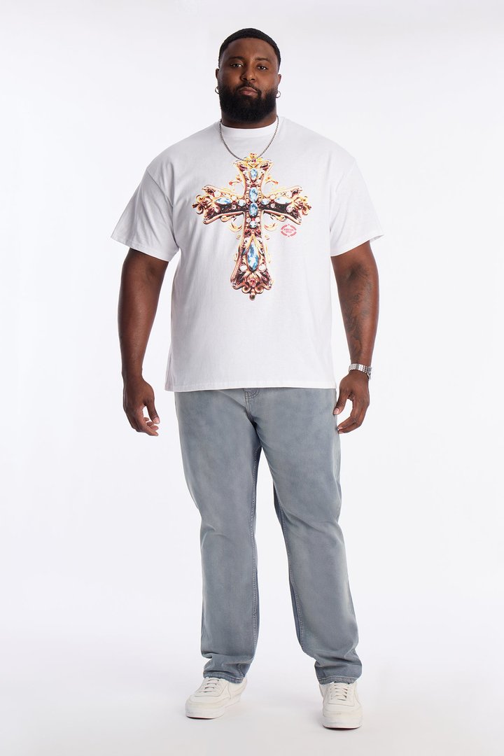 Holy Royal Cross Short Sleeve Tee - White