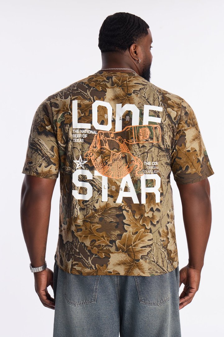 Lone Star Brewery Short Sleeve Tee - Camouflage