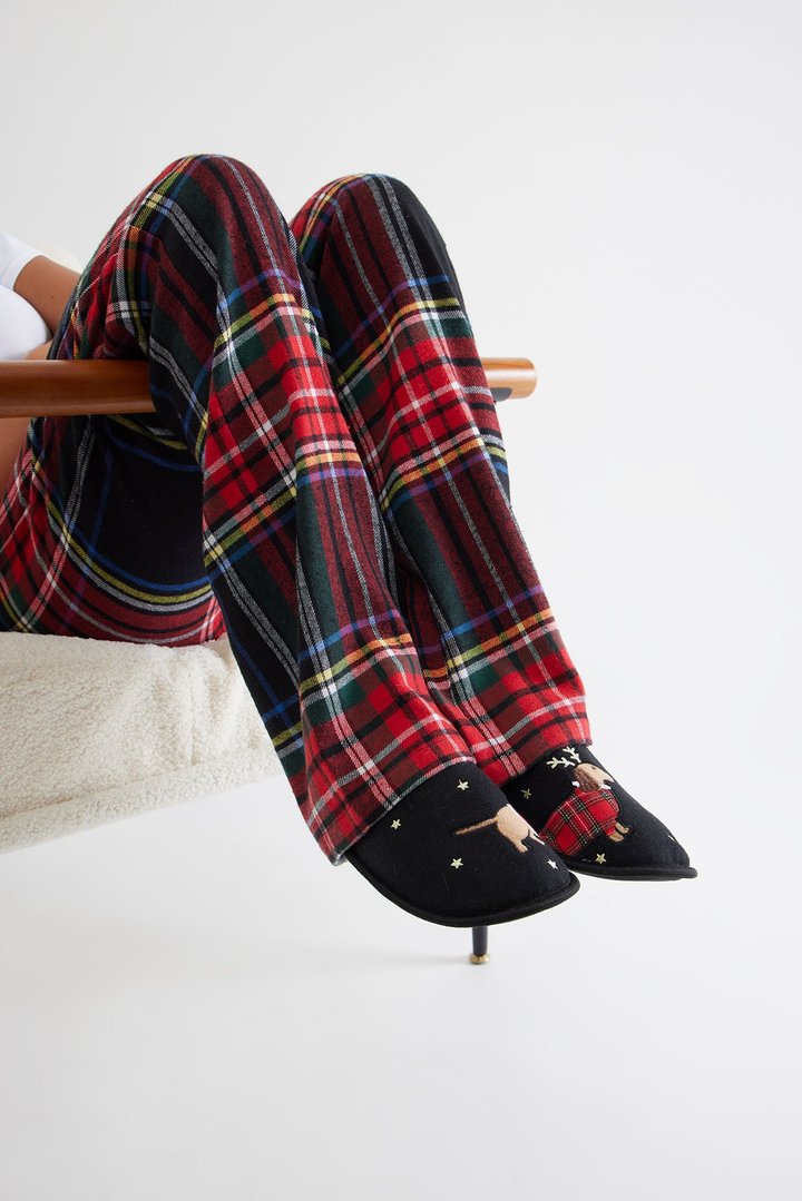 Puppy Love Slippers - Black