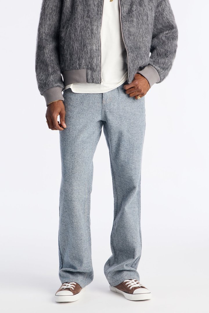 Stacked Slim Flare Alleged Denim Jean - Medium Blue Wash