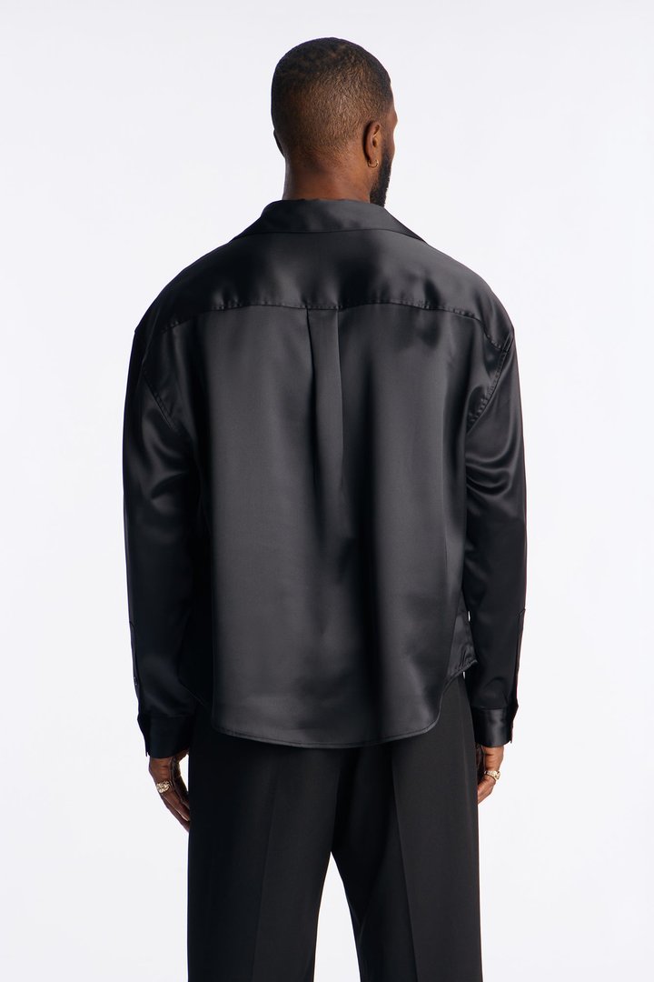 Relaxed Luxe Lumina Easy Flow Shirt - Black