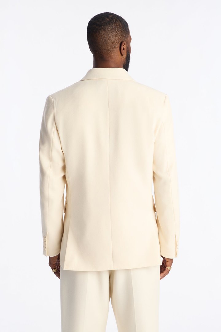 Relaxed Double Breasted Bright Etoile Blazer - Off White
