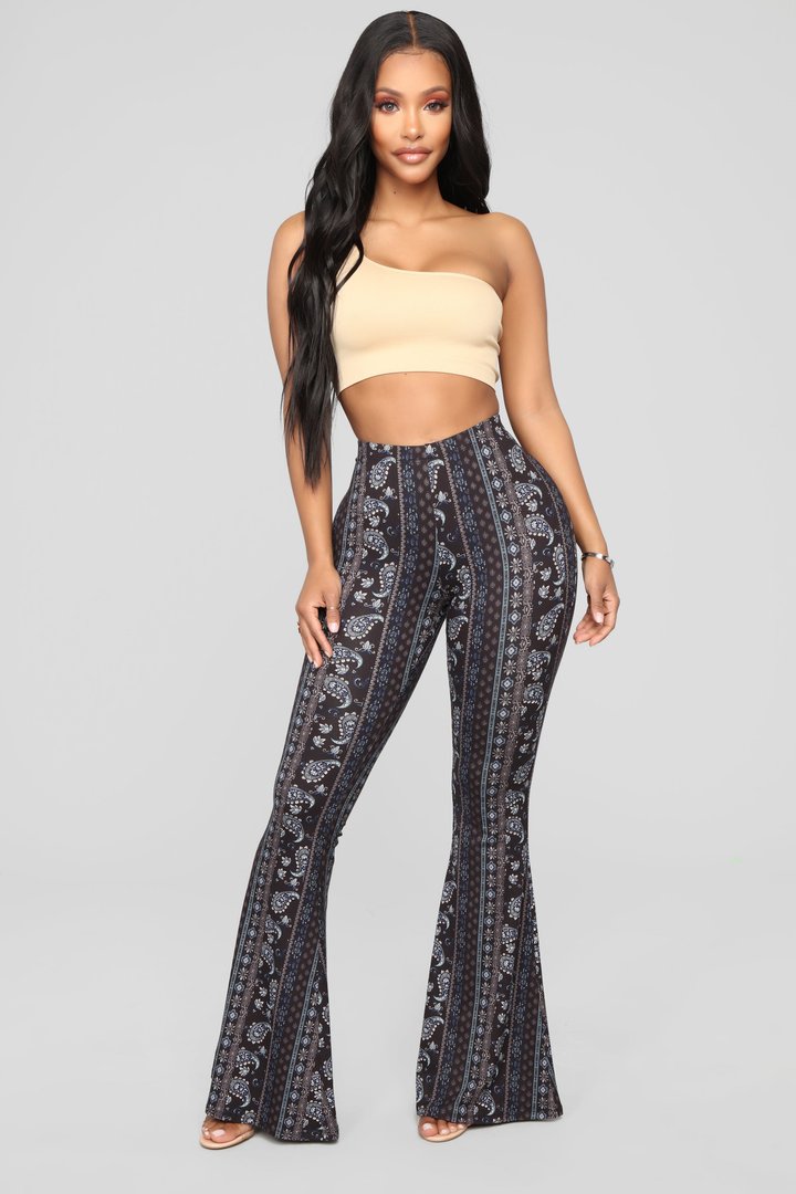 Astrid Flare Pants - Black/combo
