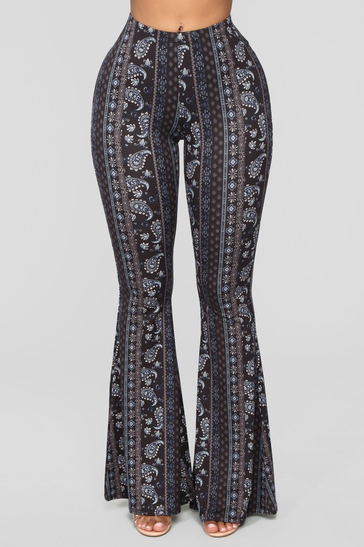 Astrid Flare Pants - Black/combo