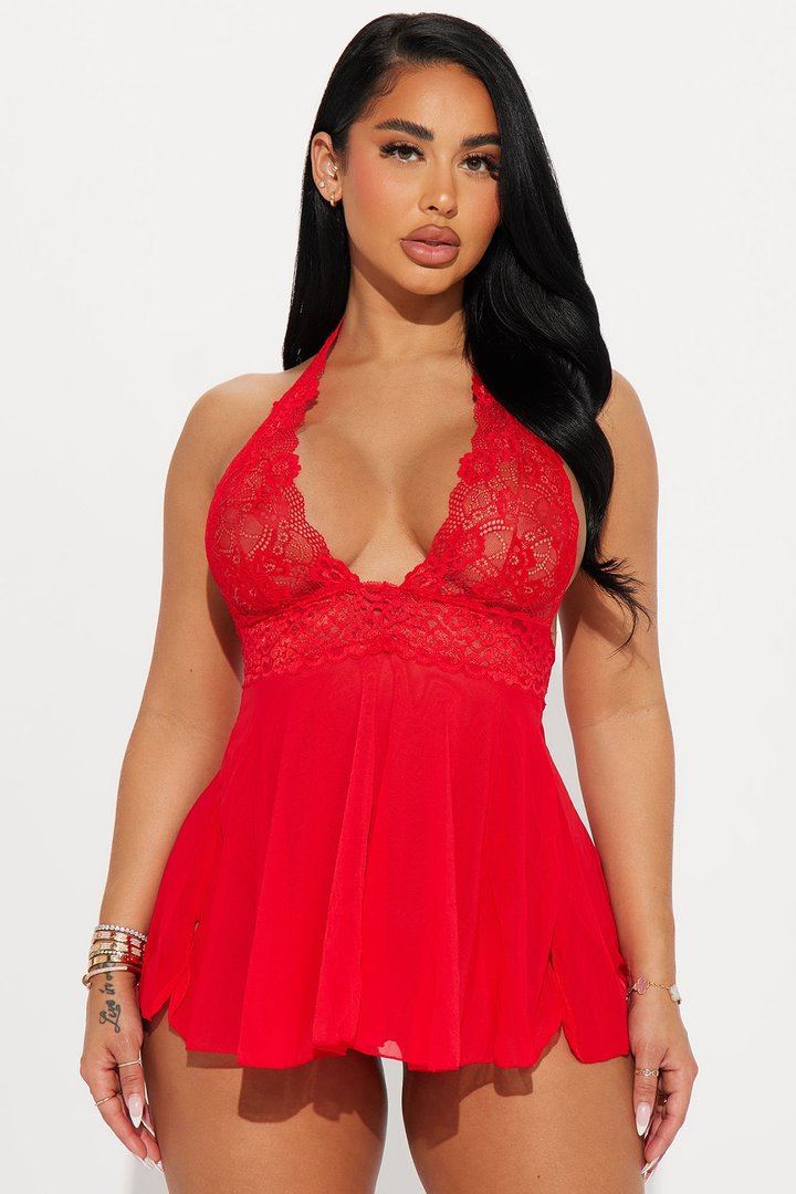 Subtle Flirting Babydoll - Red