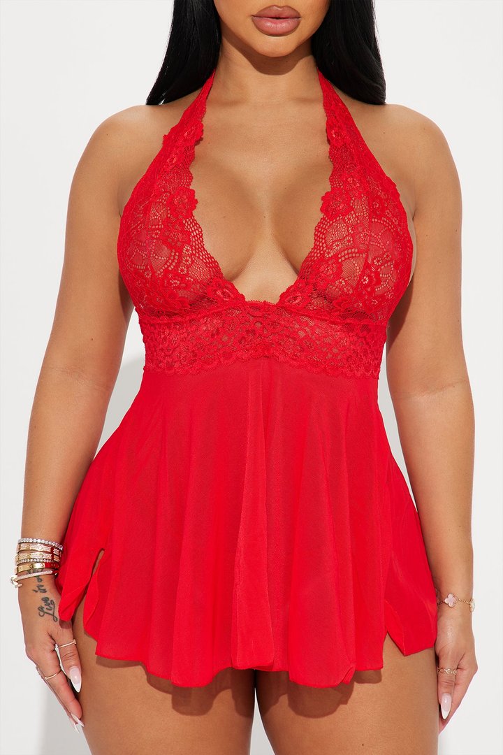 Subtle Flirting Babydoll - Red