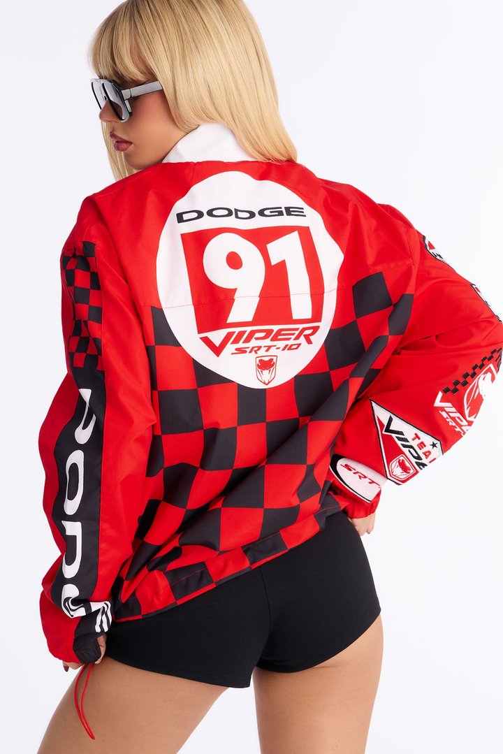 Dodge Racing Checkered Jacket - Red