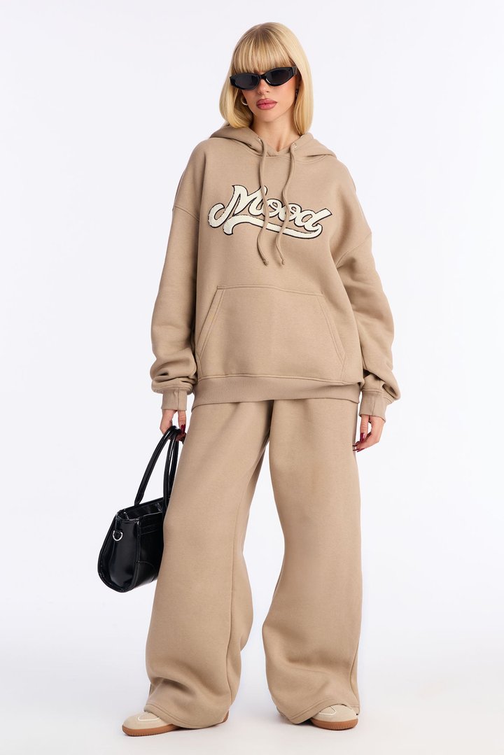 Mood Setter Fleece Jogger Set - Taupe