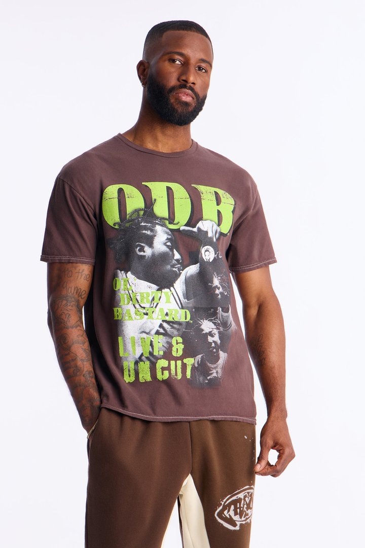 ODB Live And Uncut Short Sleeve Tee - Brown