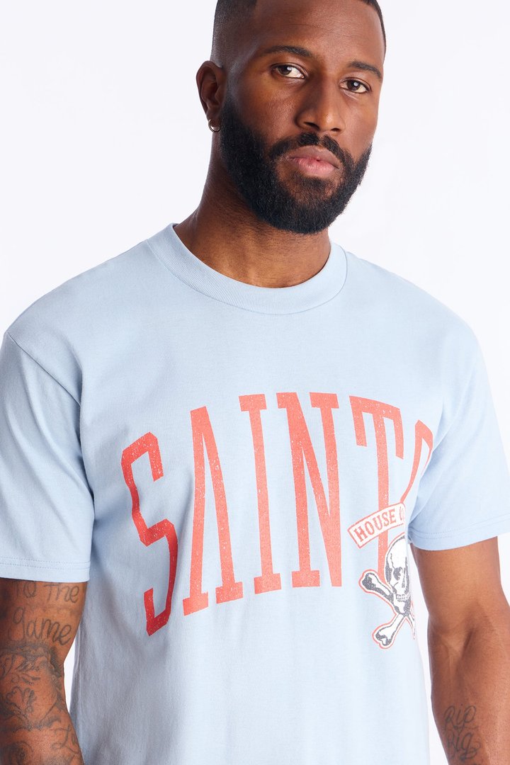 House Of Saints Crimson Short Sleeve Tee - Light Blue